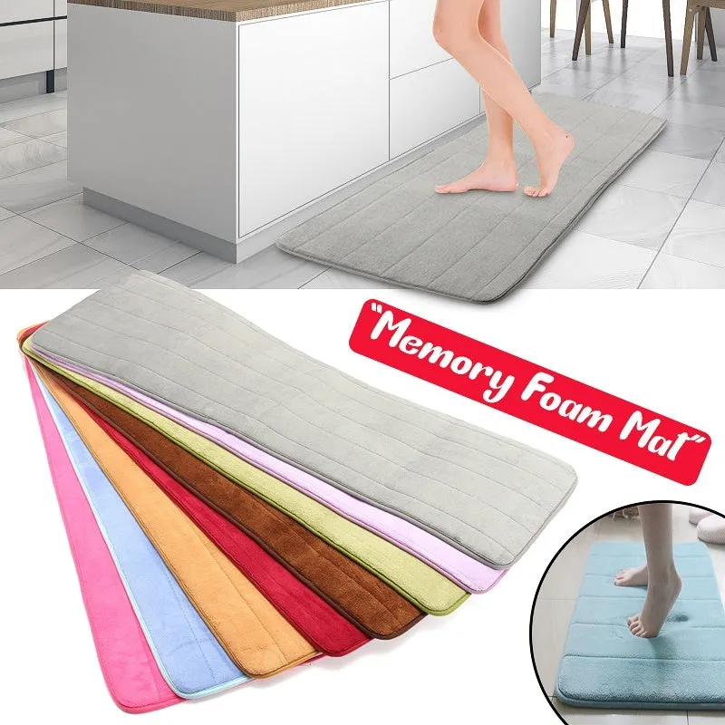 Memory Foam Absorbent Soft Non-slip Bath Bathroom Bedroom Kitchen Floor Mat Rug Carpets