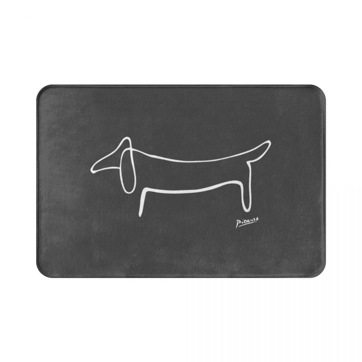 Minimalistic Dachshund Rug