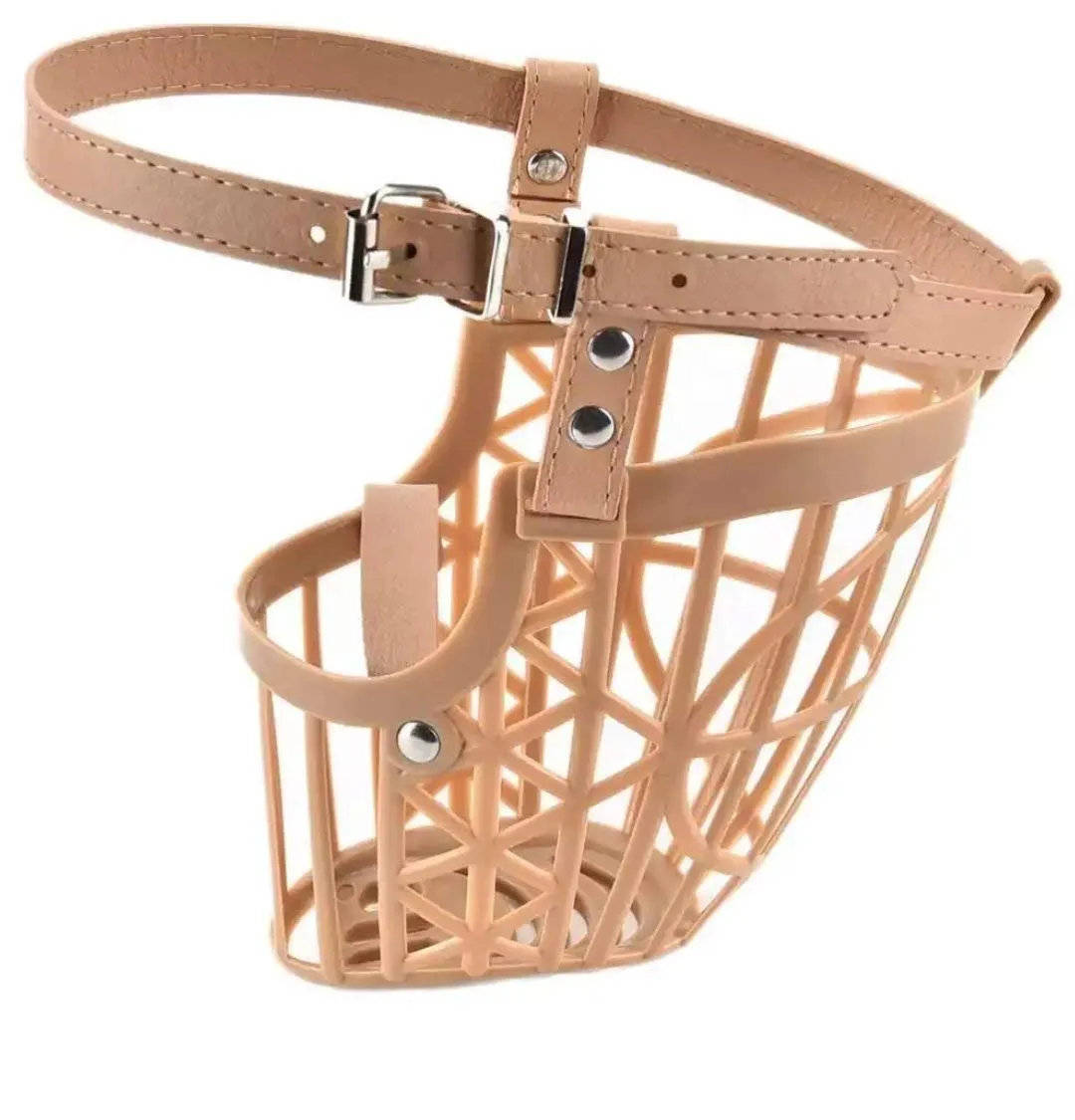 Pet Safety Strap Wire Muzzle Cage Collar