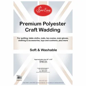 Premium Polyester Craft Wadding - 40" x 40"