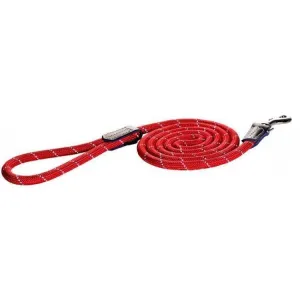 Rogz Classic Large Rope Dog Lead Red