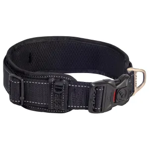 Rogz Classic Padded Dog Collar Black Extra Extra Large***