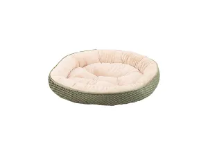 Sleep Zone Checkerboard Napper Dog Bed, 20 inch Sage