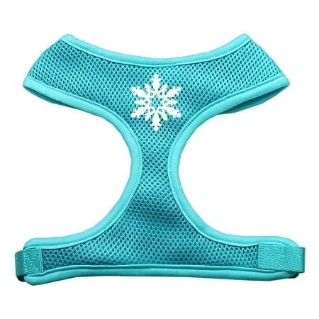 Snowflake Design Soft Mesh Harnesses Aqua Medium