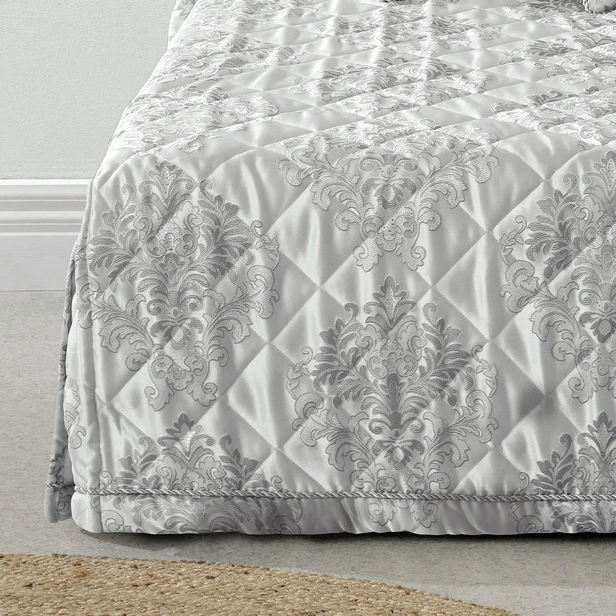 Tanaquil Silver Bedspread by Bianca