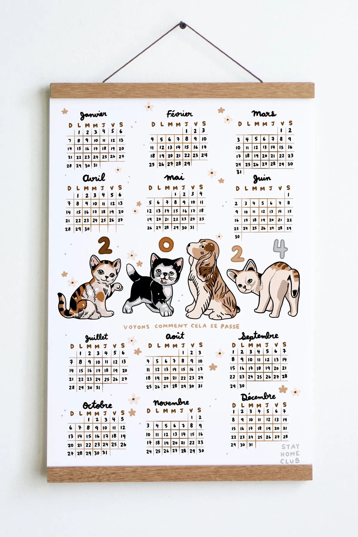 Tchotchkes - 2024 Calendar Print (English & French)