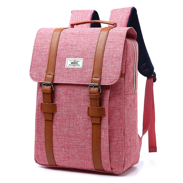 Vintage British Style Backpacks (Pink)