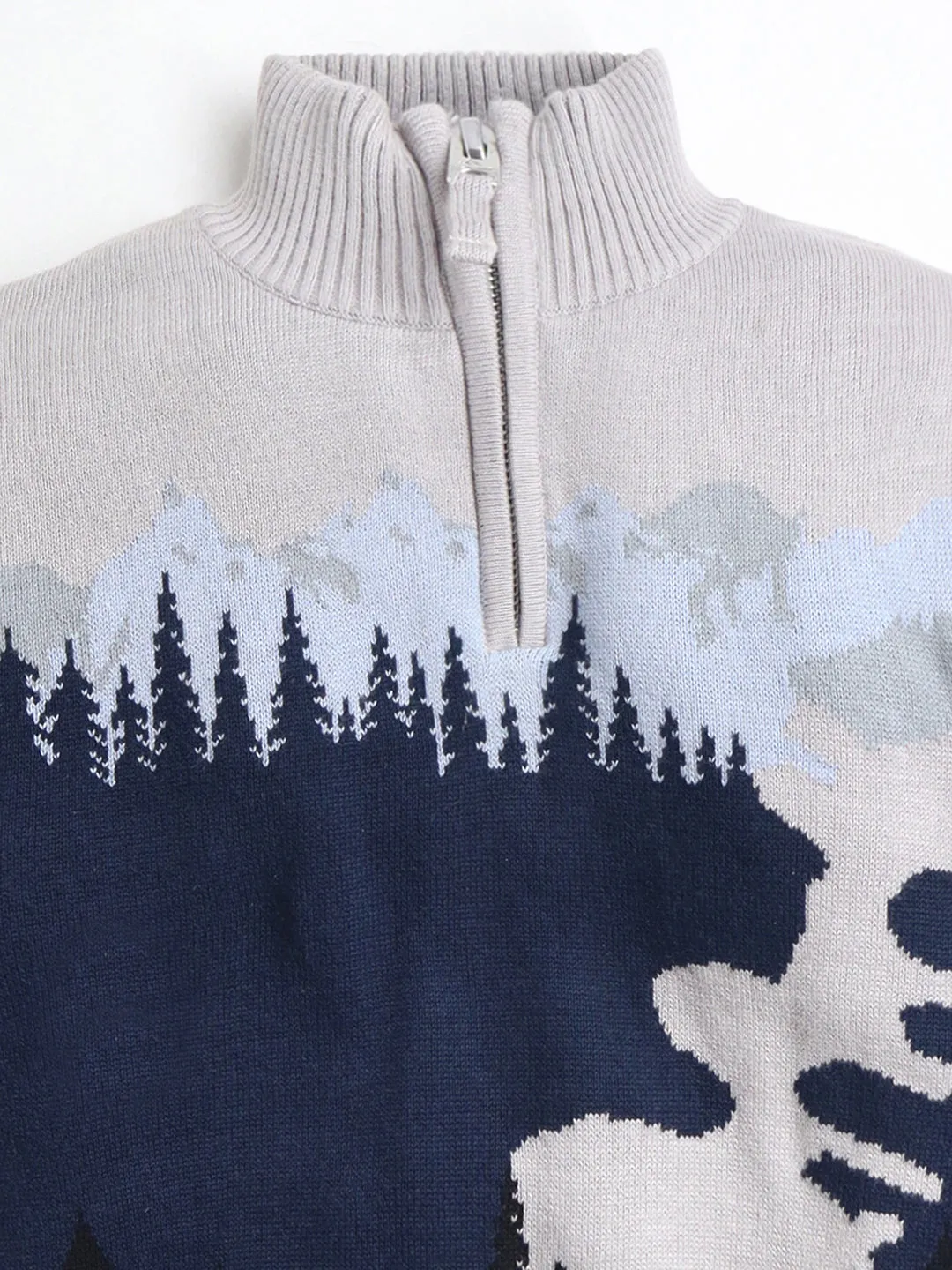 Warm Blur Valley Sweater