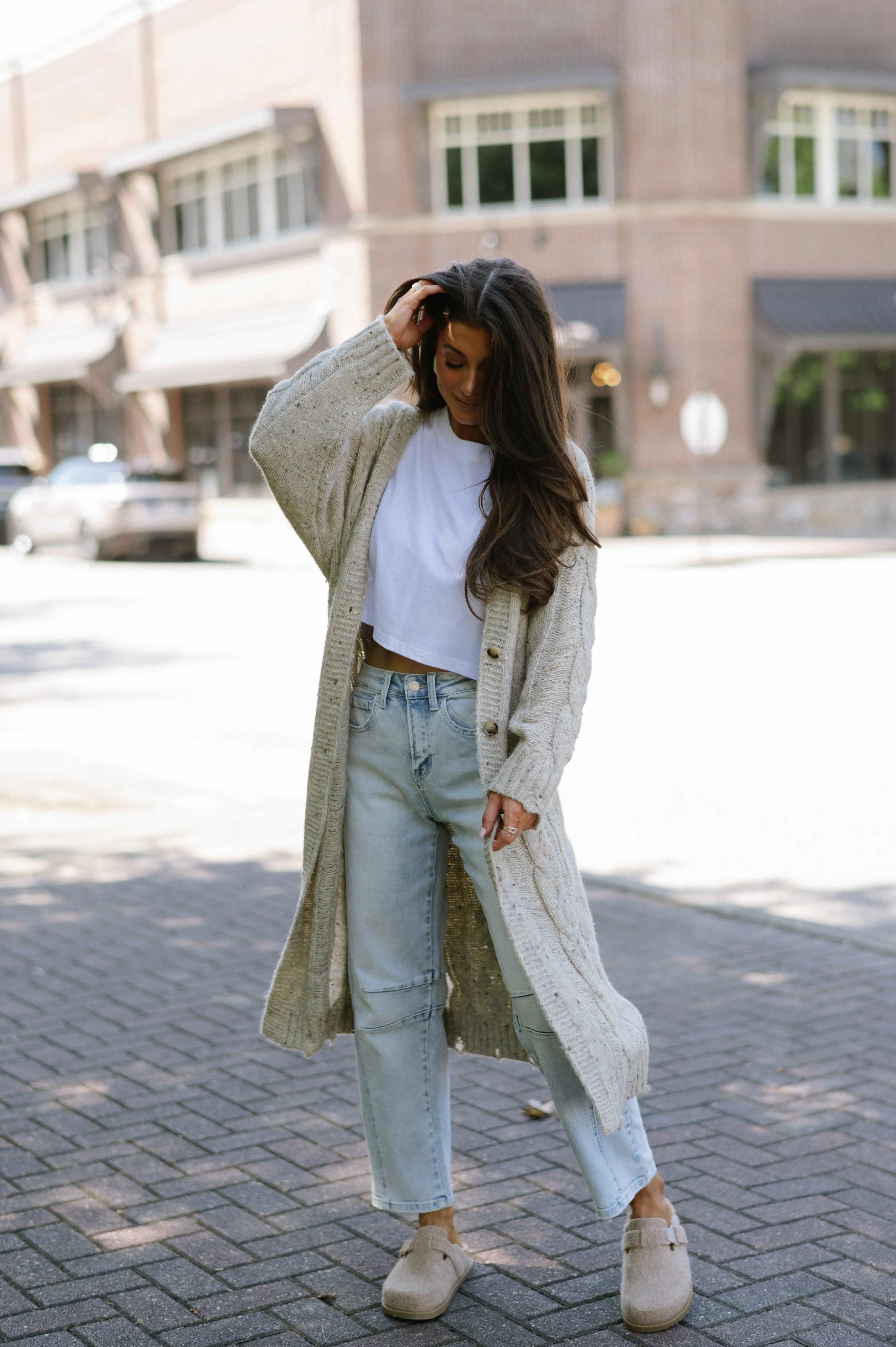 Weezie Cardigan-Wheat