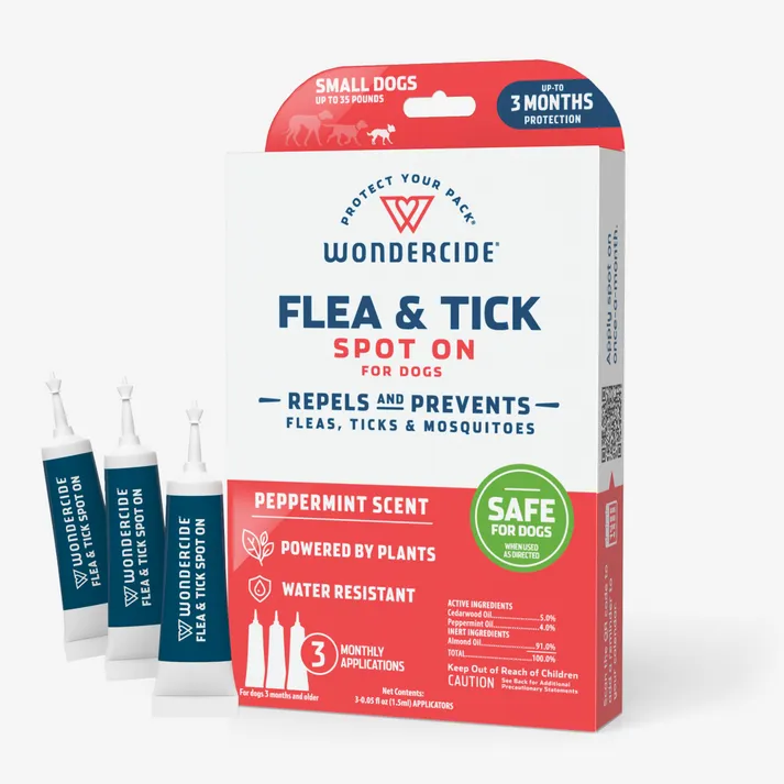 Wondercide Flea & Tick Spot On for Dogs   Cats with Natural Essential Oils