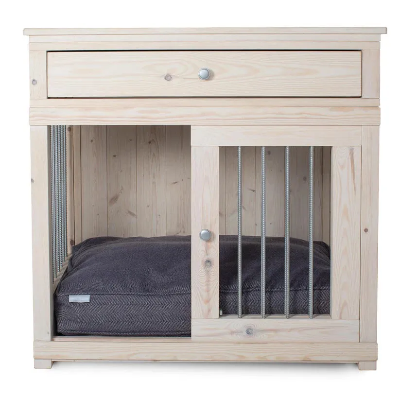 Wooden Sliding Door Salcombe Dog Crate with Drawer